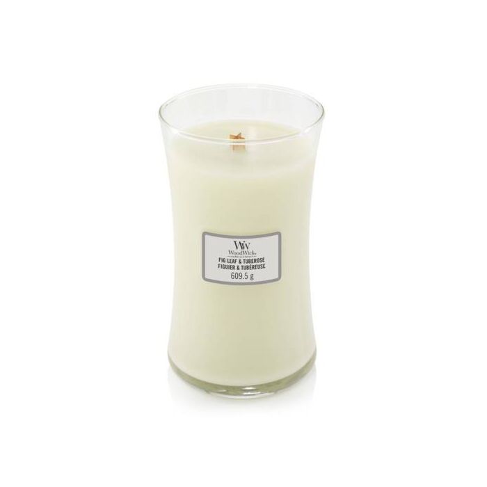 Woodwick Large Jar - Fig Leaf & Tuberose-1